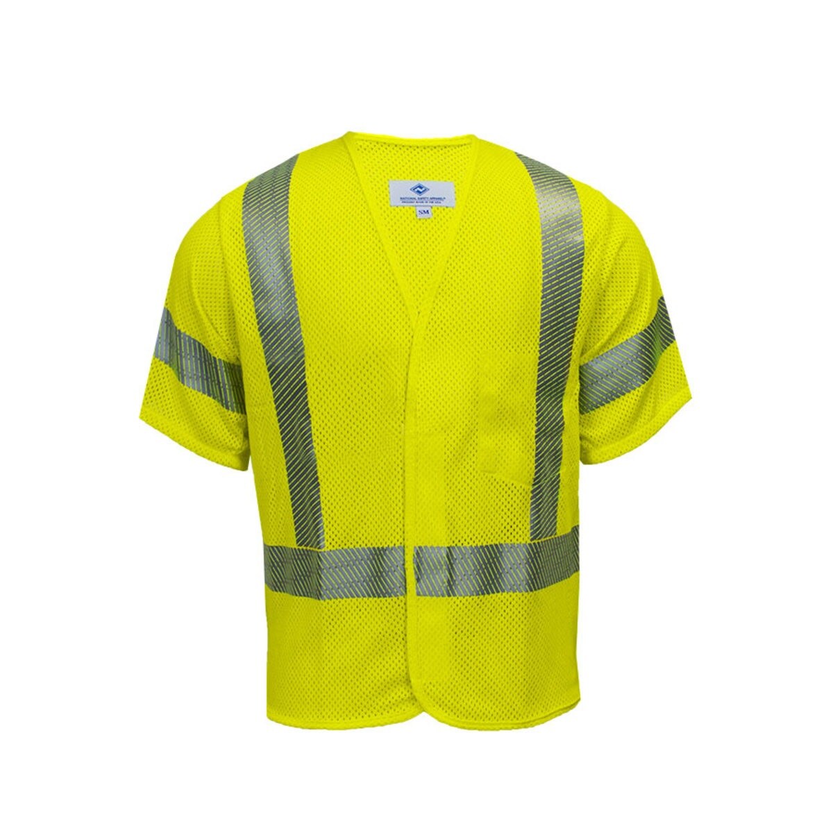 Flame Resistant Mesh Safety Vest, Class 3, Velcro Closure in Hi-Vis